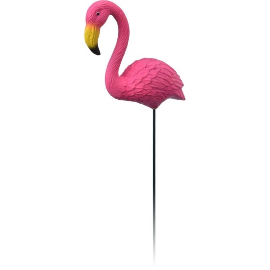 1x Decoratie tuinstekers flamingo 70 cm