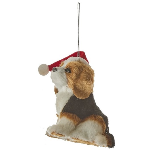 Afbeelding 1x Kerstboomversiering hanger Beagle hond 11,5 cm door Animals Giftshop