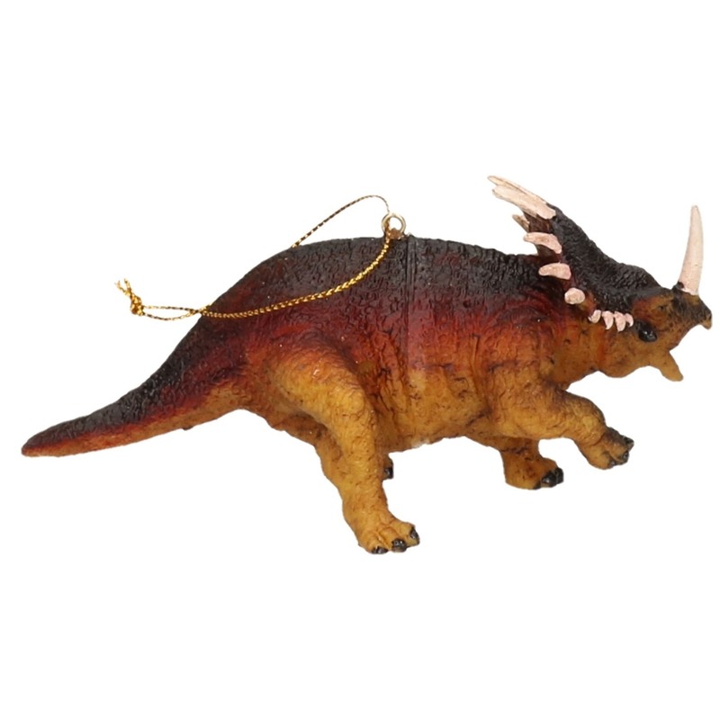 1x Kerstboomversiering ornament Stegosaurus voor kinderen 10 cm