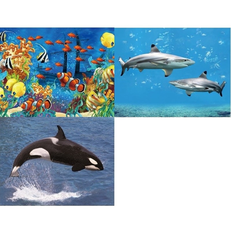 Afbeelding 3D koelkast magneetjes onderwaterwereld door Animals Giftshop