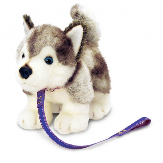 Afbeelding Aangelijnde knuffel Husky door Animals Giftshop