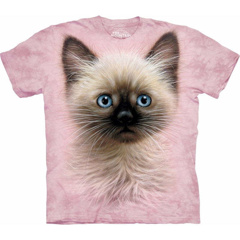 Afbeelding All-over print kids t-shirt bruin katje door Animals Giftshop