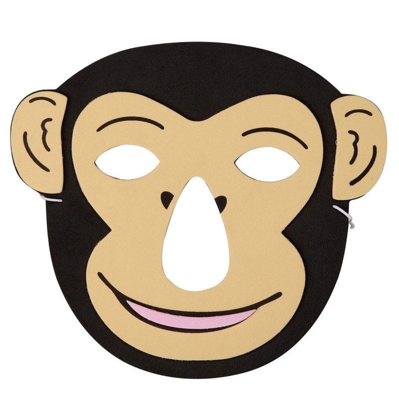 Apen foam masker voor kinderen