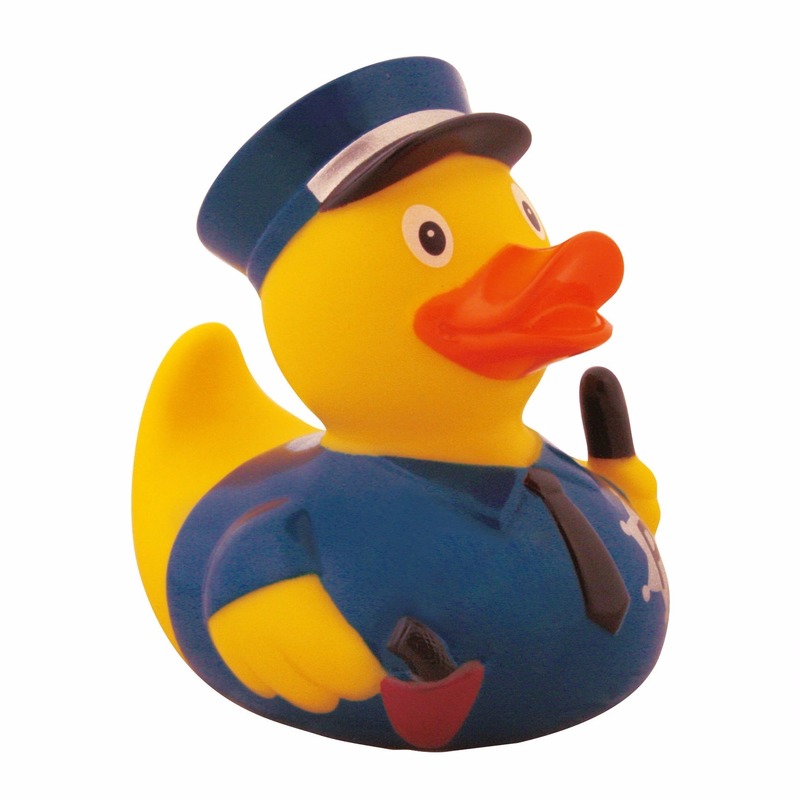 Badeendje politie agent