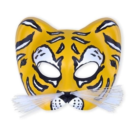 Afbeelding Bengaalse tijger masker van plastic door Animals Giftshop