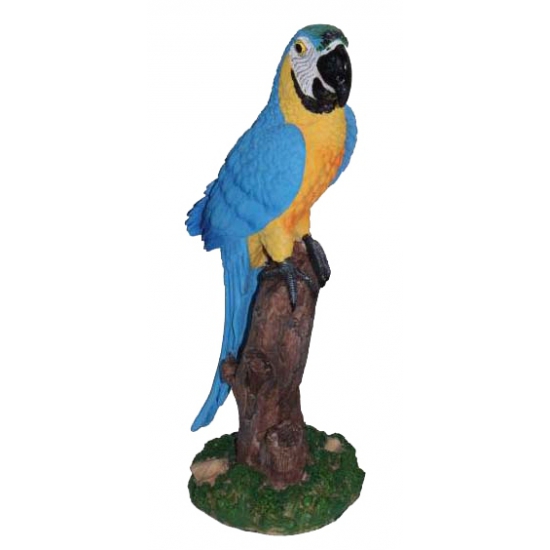 Afbeelding Blauwe decoratie papegaai 32 cm door Animals Giftshop