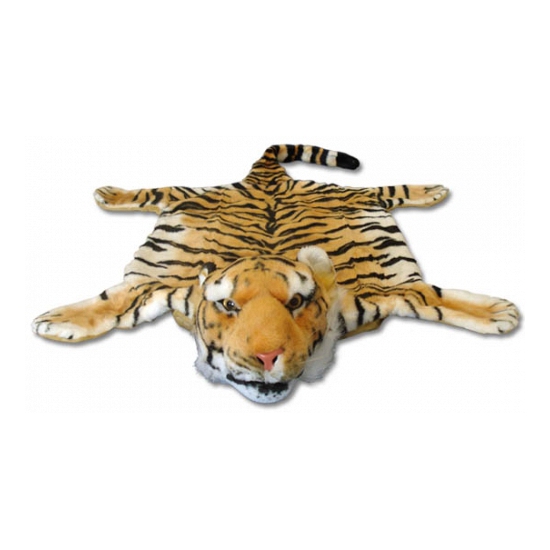 Afbeelding Bruin tijgervel deken 74 x 90 cm door Animals Giftshop