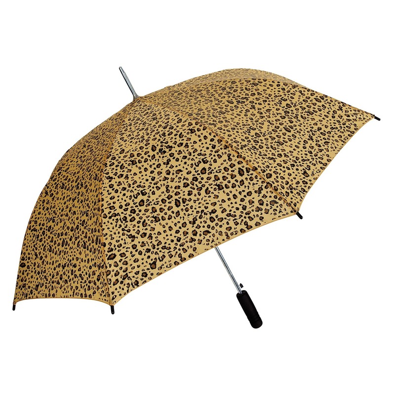 Afbeelding Bruin/zwarte luipaard opdruk paraplu 80 cm door Animals Giftshop