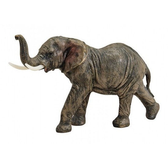 Bruine olifanten beeldje 19 cm