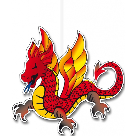 Afbeelding Chinese draak hangdecoraties 30 cm door Animals Giftshop