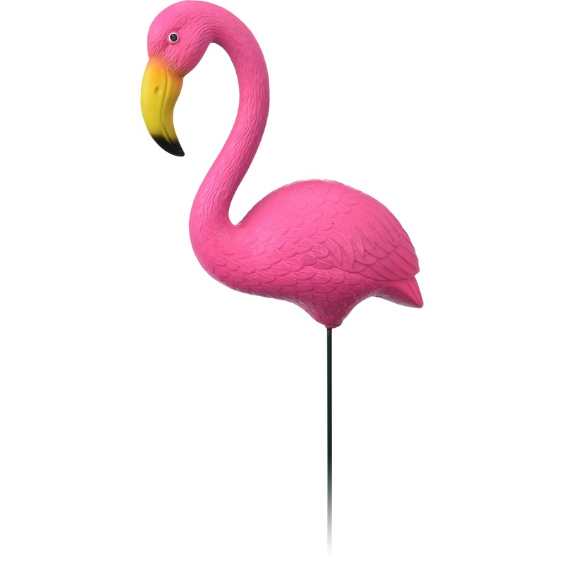Decoratie tuinsteker flamingo 86 cm