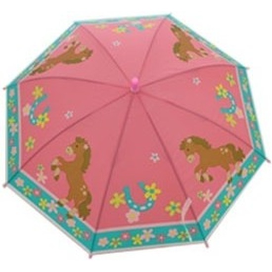 Dierenprint parapluutje 70 cm paard voor meisjes