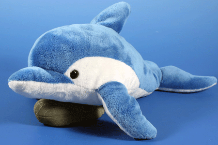Afbeelding Dolfijnen knuffel blauw 33 cm door Animals Giftshop