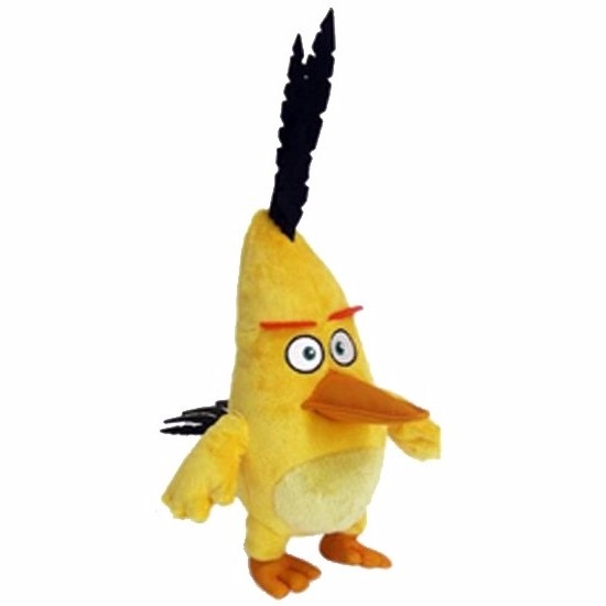 Geel Angry Birds vogel knuffeltje 20 cm