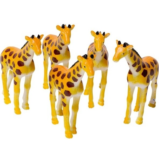 Gevlekte giraffe figuur 7 cm speelfiguur