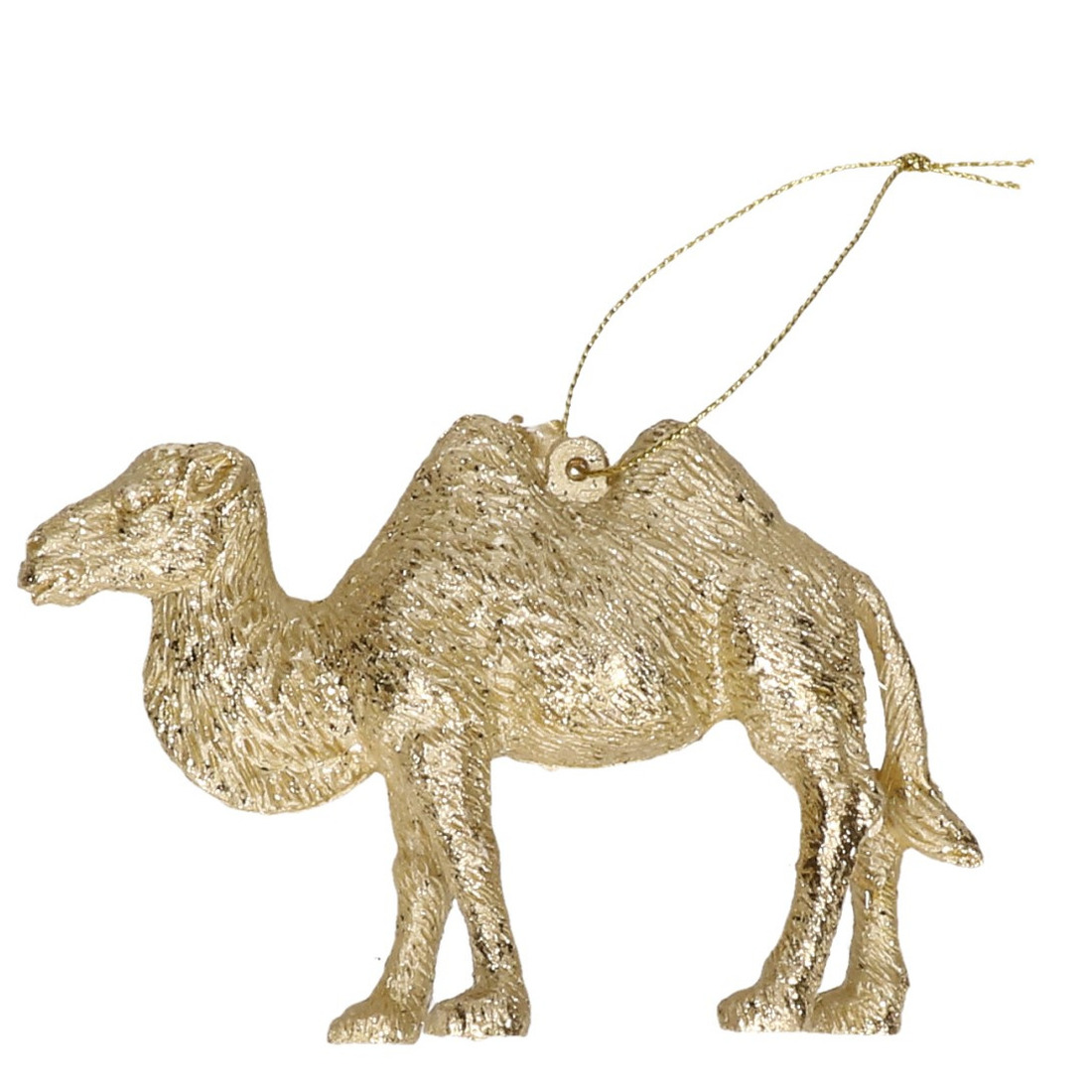 Gouden kameel kerstornamenten kersthangers 12 cm