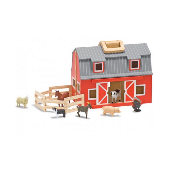Afbeelding Grote houten speelgoed schuur boerderij door Animals Giftshop