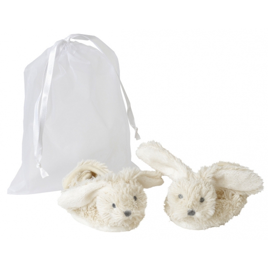 Afbeelding Happy Horse baby slofjes wit konijn door Animals Giftshop