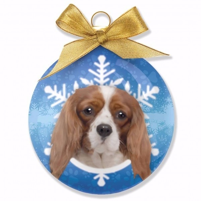 Afbeelding Honden kerstballen Cavalier 8 cm door Animals Giftshop