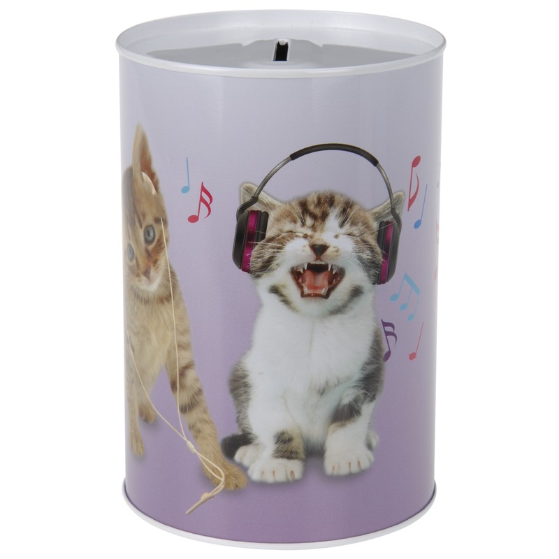 Afbeelding Katten/poezen spaarpot 15 cm door Animals Giftshop