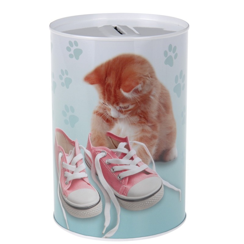 Afbeelding Katten/poezen spaarpot 15 cm door Animals Giftshop