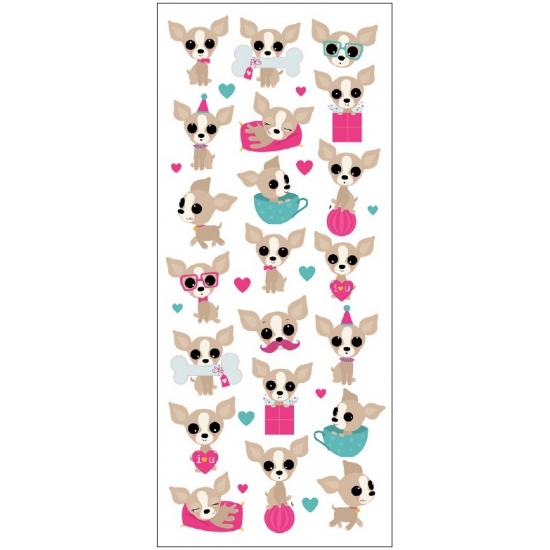 Afbeelding Kinder Chihuahua honden stickers door Animals Giftshop