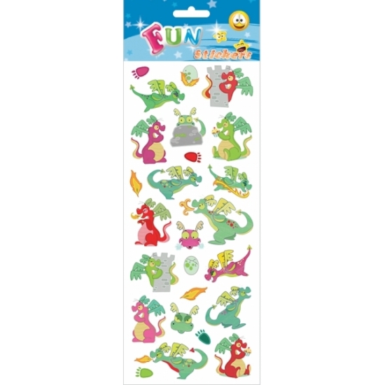 Afbeelding Kinder draken stickers cartoon door Animals Giftshop