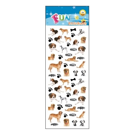 Afbeelding Kinder stickers hondjes door Animals Giftshop