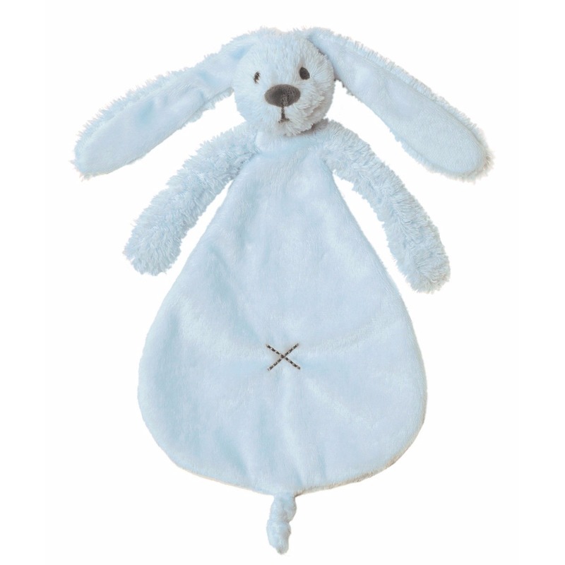 Afbeelding Knuffeldoekje konijn blauw 25 cm door Animals Giftshop