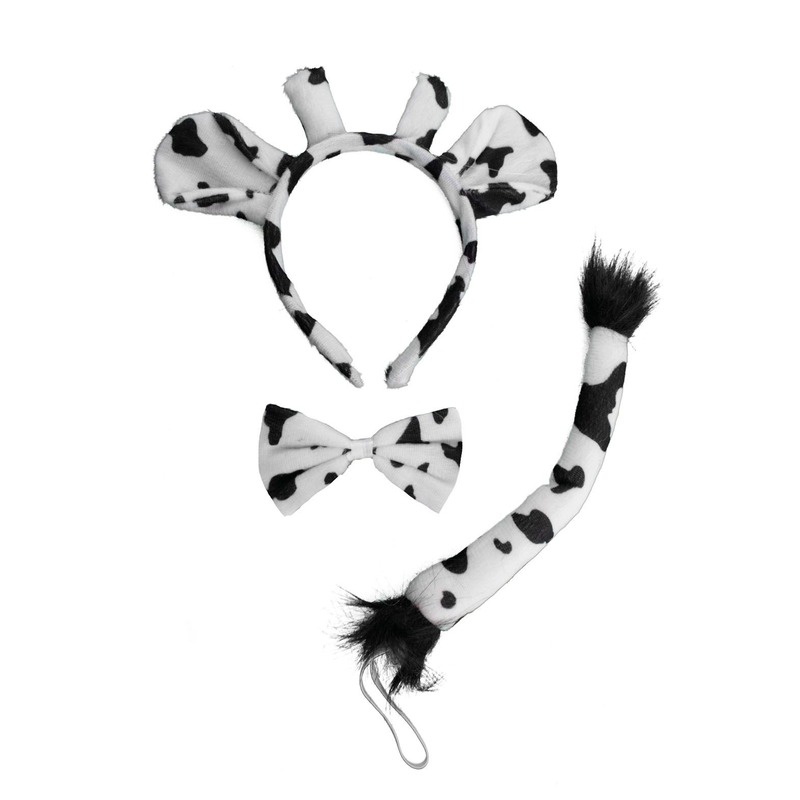 Afbeelding Koeien haarband staart en strik door Animals Giftshop