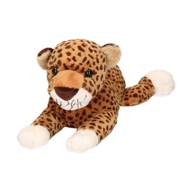 Liggend luipaard knuffeltje 32 cm