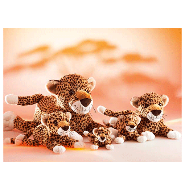 Afbeelding Liggend luipaard knuffeltje 32 cm door Animals Giftshop