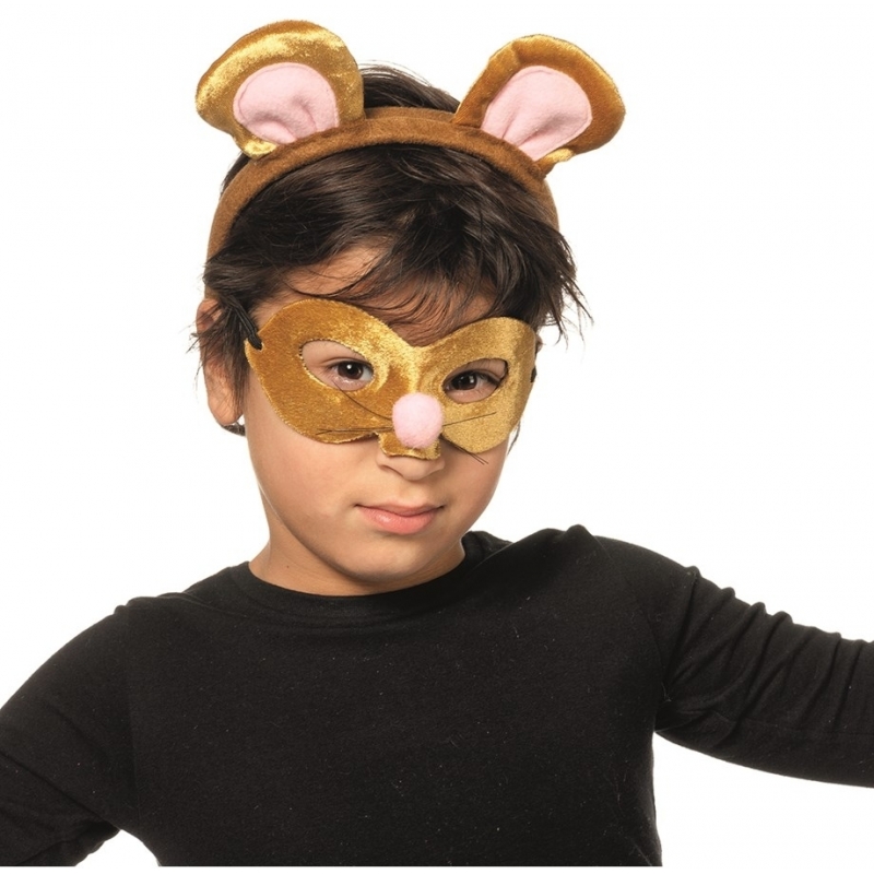 Afbeelding Muis oogmasker met diadeem voor kids door Animals Giftshop