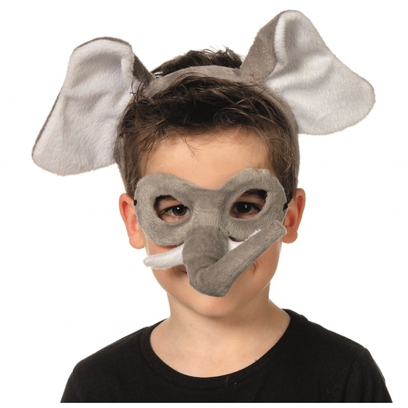 Afbeelding Olifant oogmasker met diadeem voor kids door Animals Giftshop