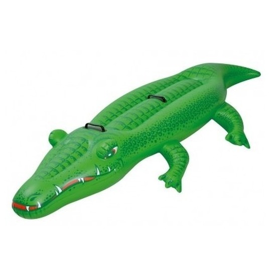 Opblaas krokodil 200 cm groen