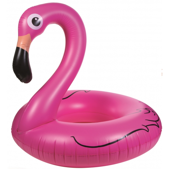 Opblaasbare flamingo zwemband 95 cm