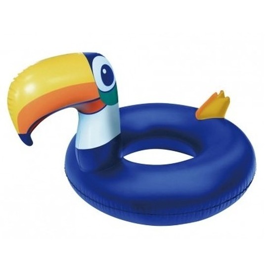Opblaasdier toekan zwemband/zwemring 125 cm waterspeelgoed