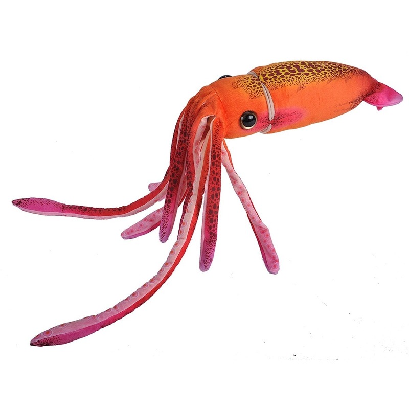 Afbeelding Oranje octopussen knuffels 38 cm knuffeldieren door Animals Giftshop