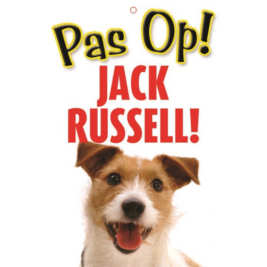 Afbeelding Pas op voor Jack Russell bordje door Animals Giftshop