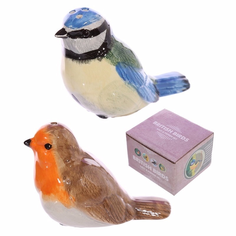 Afbeelding Peper en zout stel vogeltjes door Animals Giftshop