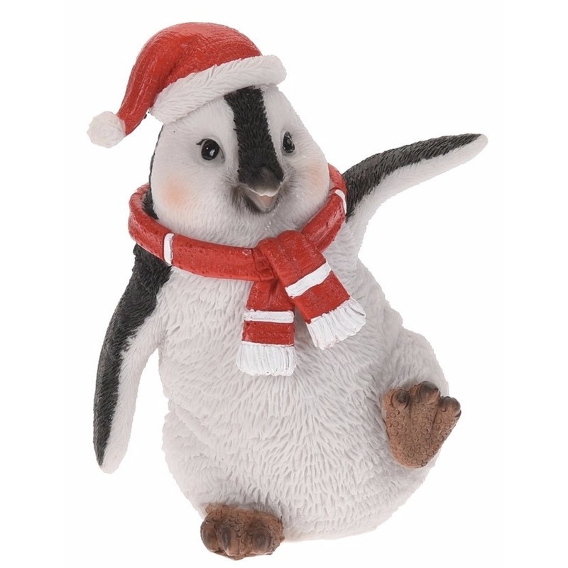 Pinguin kerstbeeldje 10 cm type 2