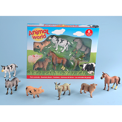 Afbeelding Plastic boerderijd ieren speelgoedset door Animals Giftshop