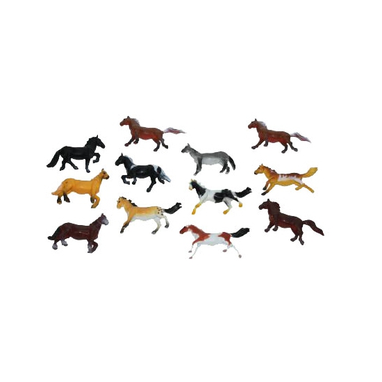 Afbeelding Plastic paarden 6 cm door Animals Giftshop