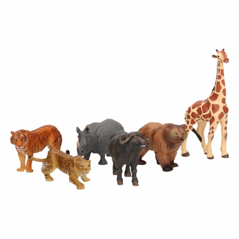 Plastic speelfiguur safari dieren 6,5 cm