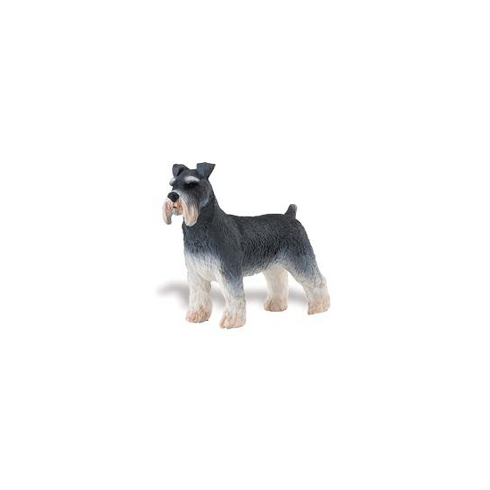 Afbeelding Plastic speelgoed schnauzer hond 7 cm door Animals Giftshop