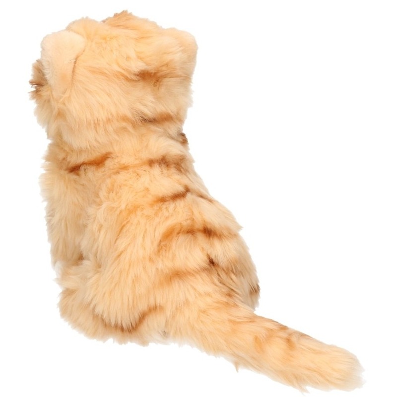 Afbeelding Pluche beige Tabby kat 27 cm door Animals Giftshop