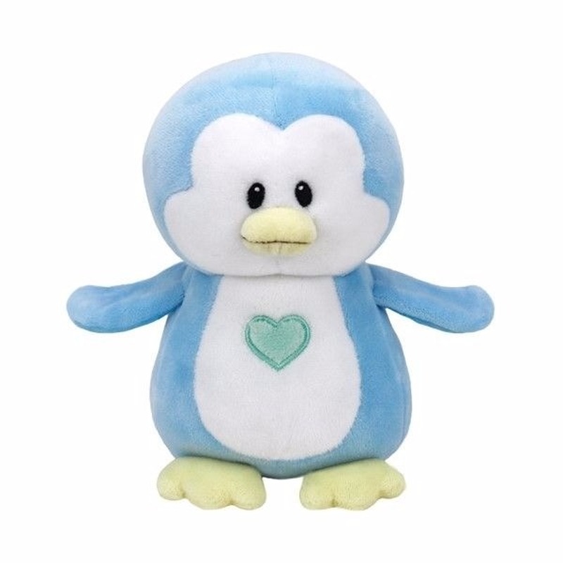 Pluche blauwe pinguin Ty Beanie Baby Twinkles 17 cm