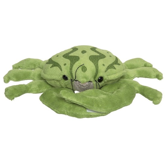 Afbeelding Pluche dierenknuffel krab groen 25 cm door Animals Giftshop