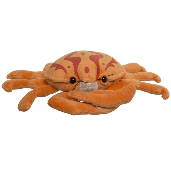 Afbeelding Pluche dierenknuffel krab oranje 25 cm door Animals Giftshop