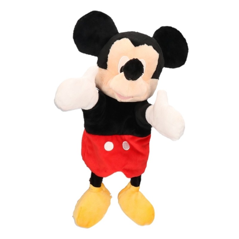 Pluche Disney handpoppen Mickey Mouse 25 cm
